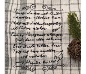 ADVENTSKALENDER 23. Dezember - Stickserie - Lebkuchenrezept